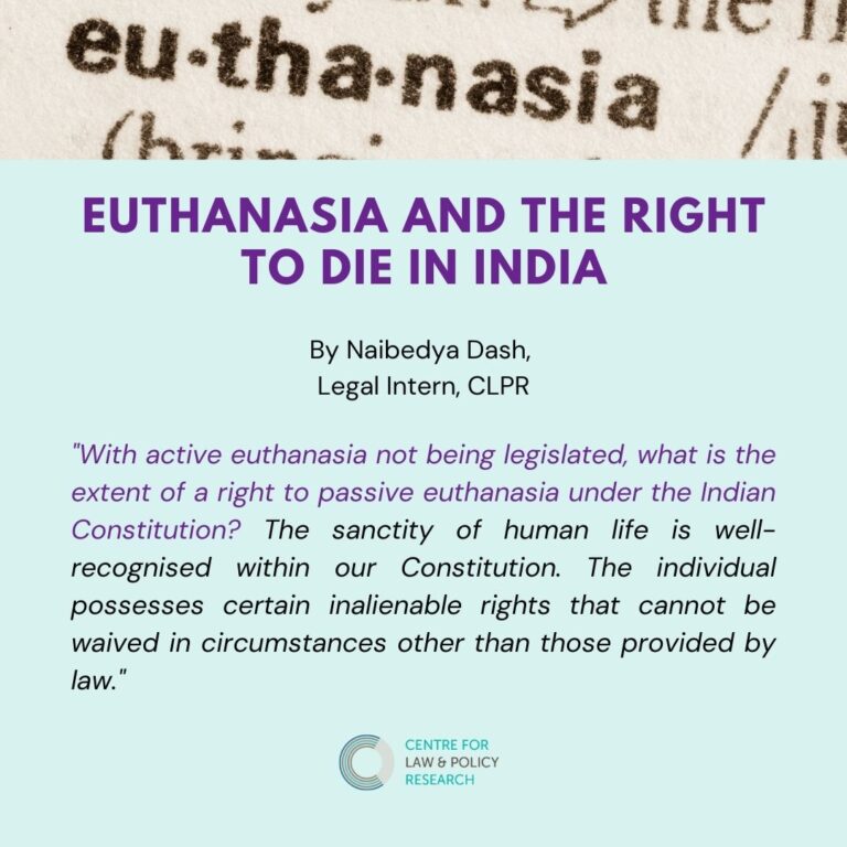 dissertation on euthanasia in india